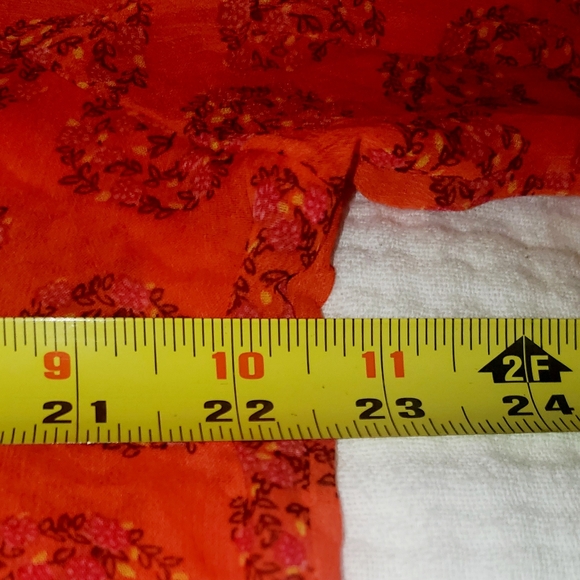 XL RUFFLE COLLAR SHEER FLORAL BLOUSE - Picture 4 of 7